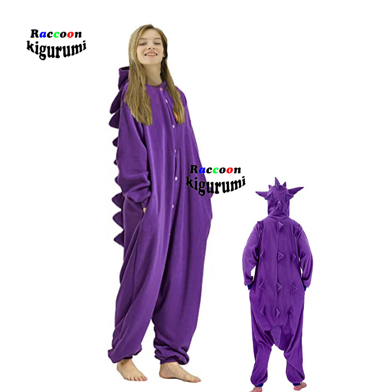 Winter Clothing Patterns - (100-200cm)Purple Onesie Couples Clothing Cartoon Homewear