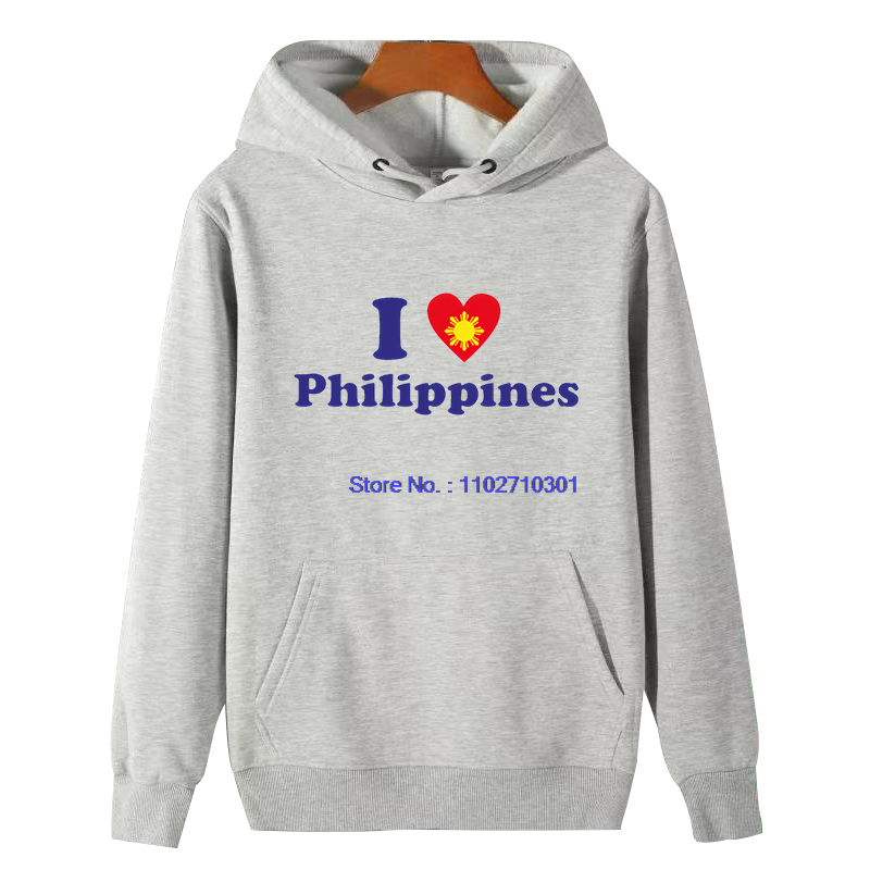 Winter Clothing Essential - Men's Graphic Hooded Sweatshirt 'I Love