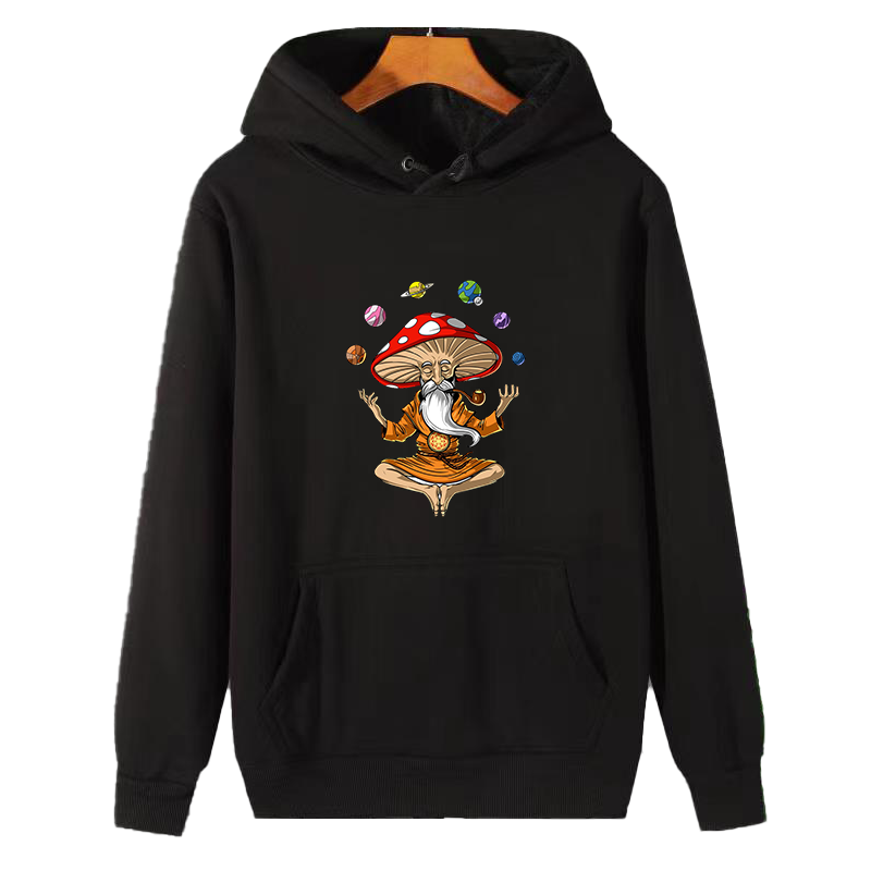 Winter Clothing Essential - Magic Mushroom Buddha fashion graphic Hooded