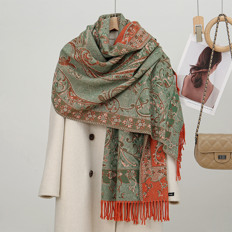 Cashmere Scarf Wrap - 2024 Fashion Ethnic Style Women Paisley