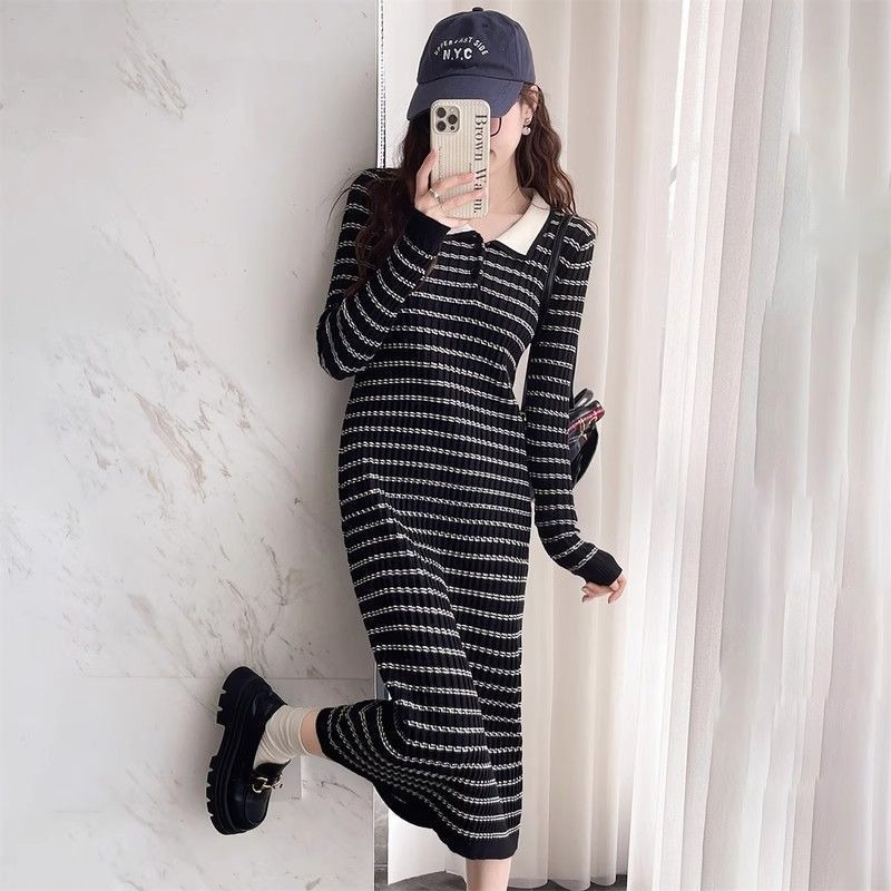 Stripe Apricot Woman Knitted D - Winter Clothing On Sale incelemesi ve fiyatı