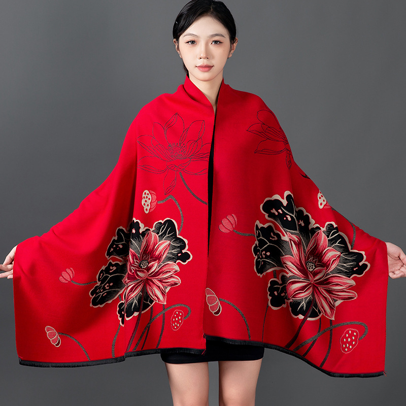 Women Winter Shawl Cashmere Sc - Cashmere Scarf Wrap incelemesi ve fiyatı