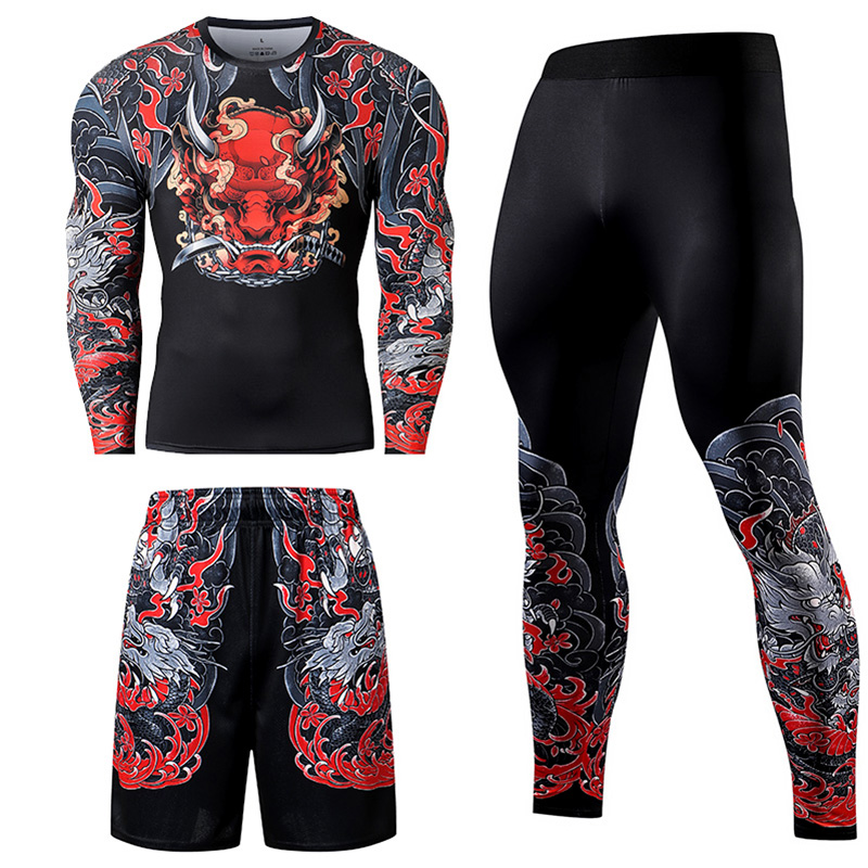 2/3PCS Men Jiu jitsu Tracksuit - Winter Clothing Patterns incelemesi ve fiyatı