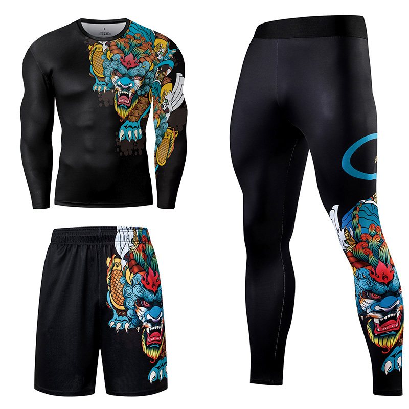 2/3PCS Men Jiu jitsu Tracksuit - Winter Clothing Patterns incelemesi ve fiyatı