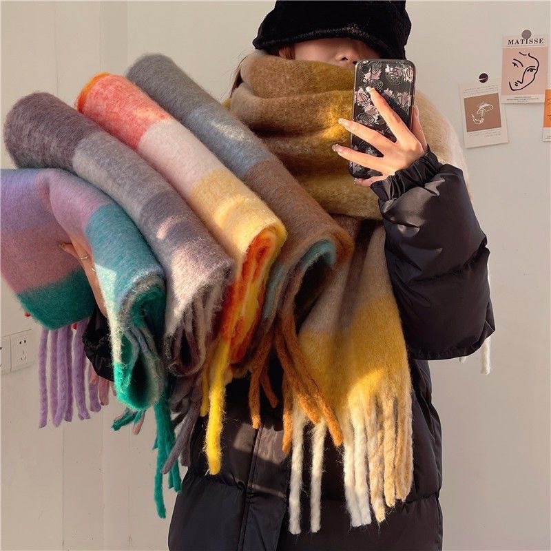 2025New Winter Thick Warm Scar - Cashmere Scarf Wrap incelemesi ve fiyatı