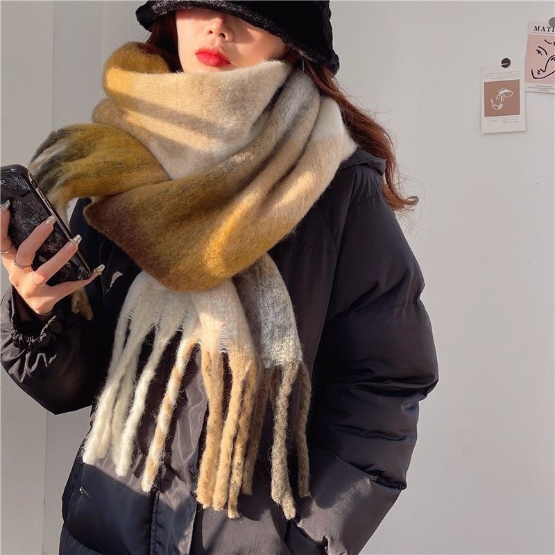 2025New Winter Thick Warm Scar - Cashmere Scarf Wrap incelemesi ve fiyatı