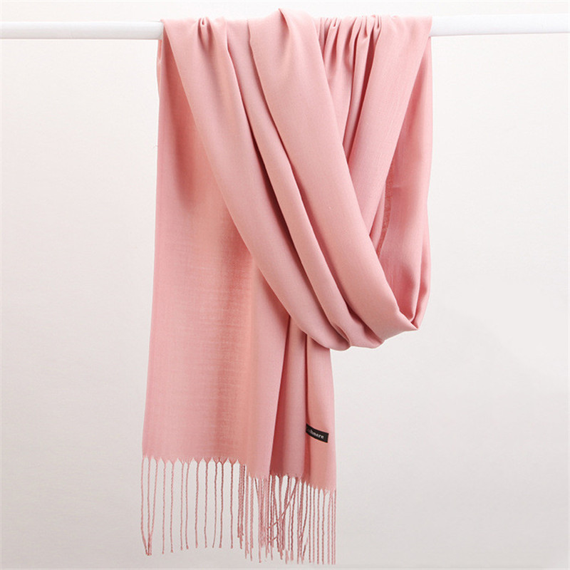 Fashion Solid Color 2023 Women - Cashmere Scarf Wrap incelemesi ve fiyatı