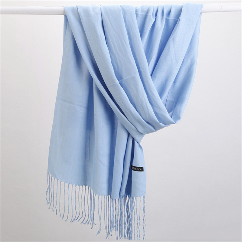 Fashion Solid Color 2023 Women - Cashmere Scarf Wrap incelemesi ve fiyatı