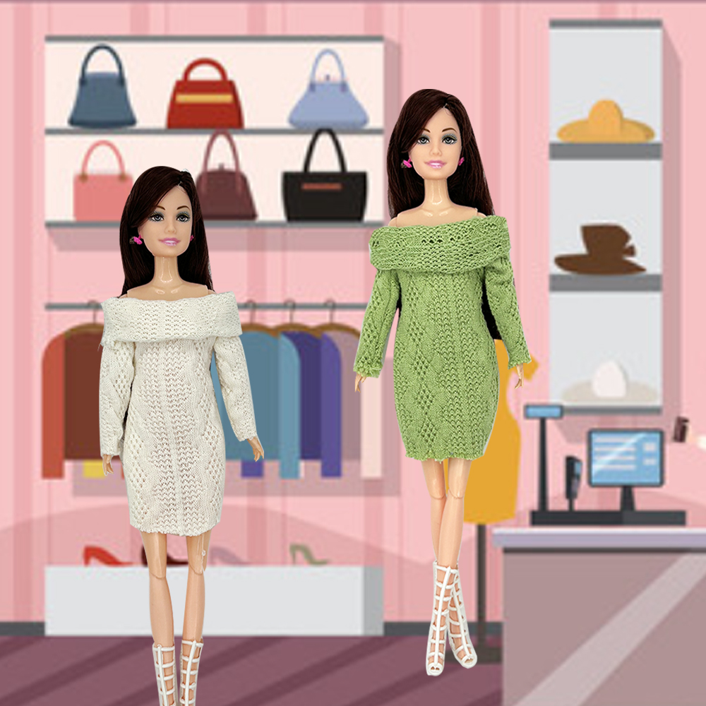 4PCS Fashion Sweater Dresses f - Winter Clothing Game incelemesi ve fiyatı