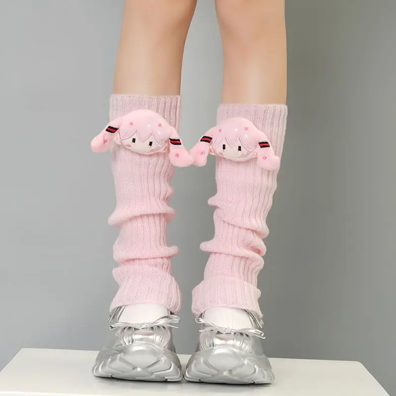 Cute Dopamine Knitted Stacked  - Winter Clothing Leg Warmers incelemesi ve fiyatı