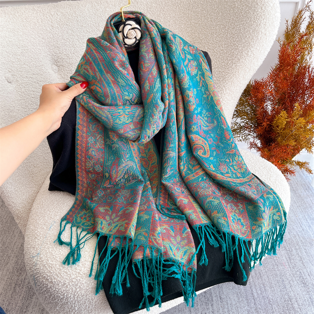 70x180cm Winter Warm Thick Jac - Cashmere Scarf Wrap incelemesi ve fiyatı