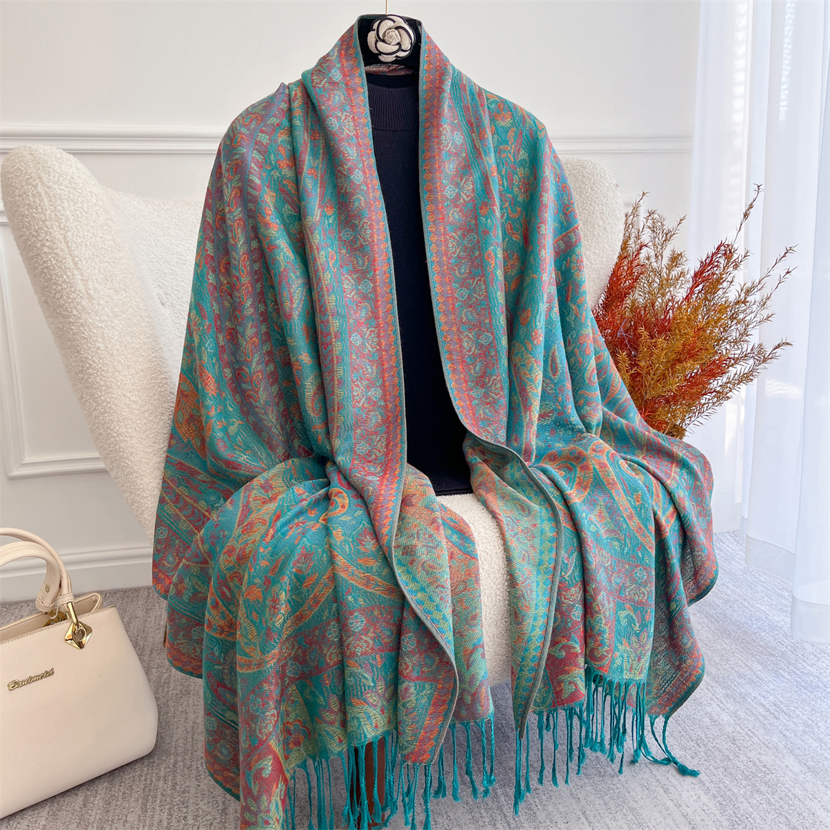 70x180cm Winter Warm Thick Jac - Cashmere Scarf Wrap incelemesi ve fiyatı
