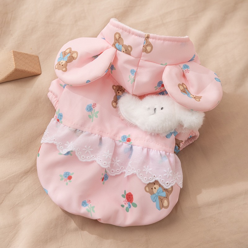 Winter Rose-patterned Dog Clot - Winter Clothing Patterns incelemesi ve fiyatı