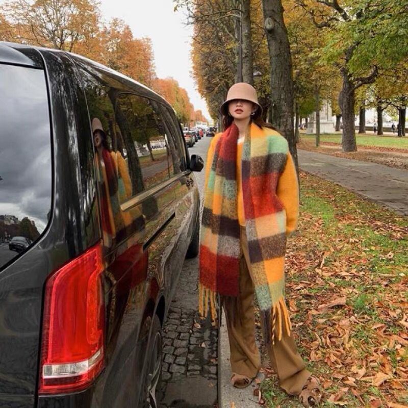 NEW Luxury Winter Thick Warm S - Cashmere Scarf Wrap incelemesi ve fiyatı