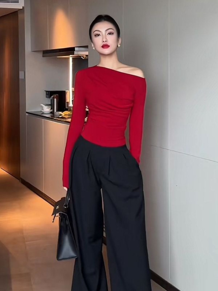 Slim Plain 2025 Off Shoulder C - Winter Clothing On Sale incelemesi ve fiyatı
