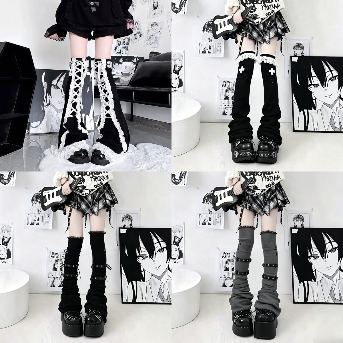 Korean Subculture Y2K Spicy Gi - Winter Clothing Leg Warmers incelemesi ve fiyatı