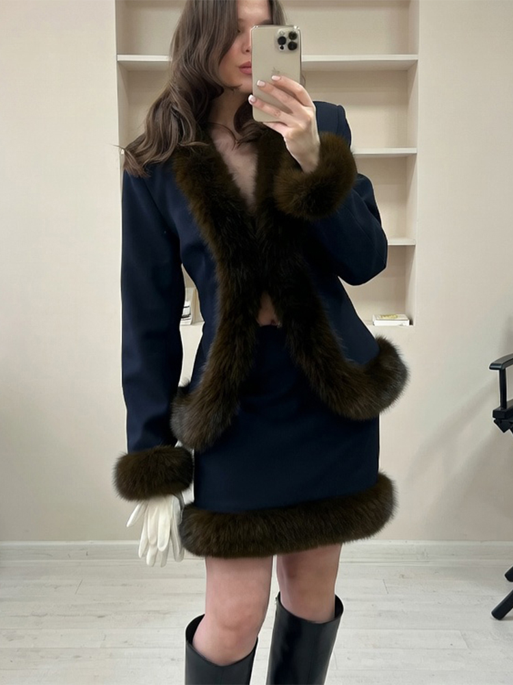 Women's Fur Patchwork Skirt Su - Winter Clothing Trends 2026 incelemesi ve fiyatı